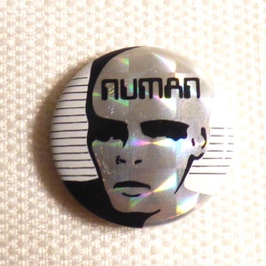 Vintage 80s Gary Numan - Prism Style Pin / Button / Badge