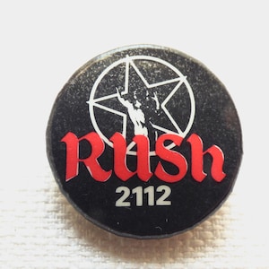 Vintage 70s Rush - 2112 Album (1976) Starman - Pin / Button / Badge - Etsy