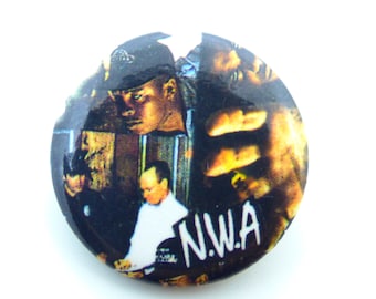 Vintage 90s N.W.A. - Efil4zaggin Album (1991)  - Pin / Button / Badge