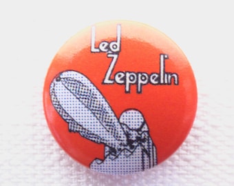 Vintage 90s - Led Zeppelin - Blimp - Pin / Button / Badge