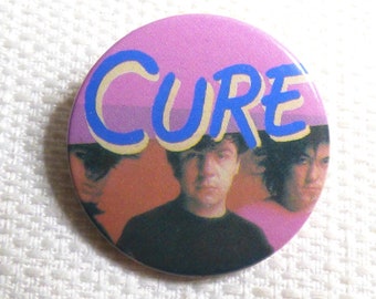 Vintage 80s The Cure Pin / Botón / Pin