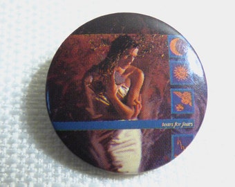 Vintage Early 80s Tears for Fears - Woman in Chains Single (1989) - Pin / Button / Badge