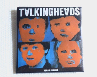 Vintage 80s Talking Heads - Remain in Light Album (1980) - Pin / Button / Badge