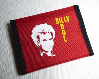 Vintage 80s Billy Idol - Deadstock / New Old Stock / Never Used Red Nylon Wallet