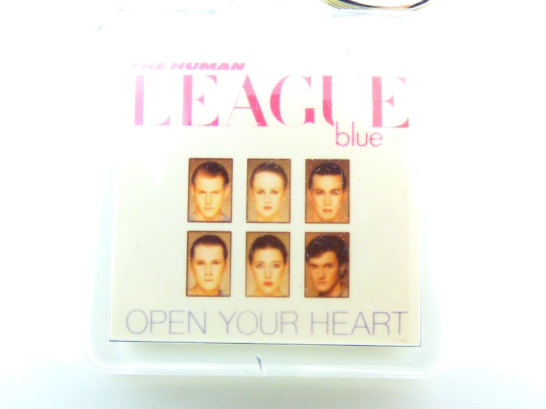 Open Your Heart Single Keychain Vintage 80s The Human League 1981