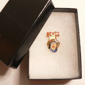 Vintage 1980s AC/DC Enamel Pin / Button / Badge - Etsy