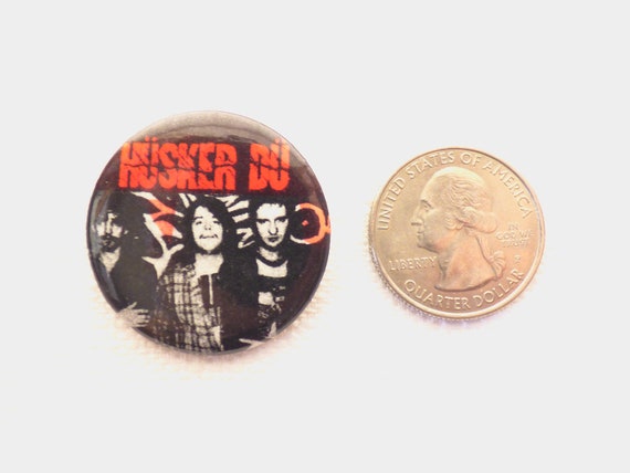 Vintage 80s Husker Dü - Band Pin / Button / Badge - image 2