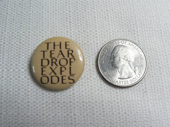 Vintage Early 80s The Teardrop Explodes Pin / But… - image 2