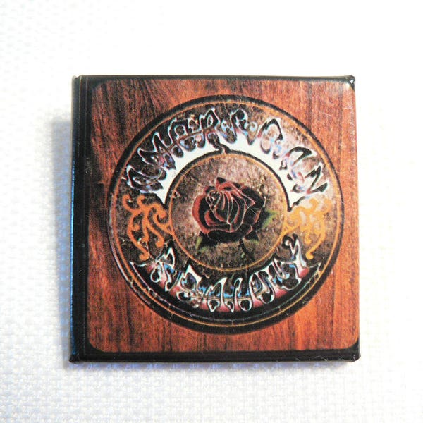 Vintage 1970s Grateful Dead - American Beauty Album (1970) Promotional Pin / Button / Badge