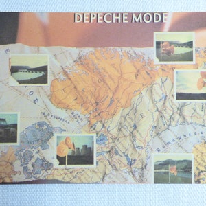 Deadstock vintage années 80 Depeche Mode - Never Let Me Down Again Single (1987) - Music Memorabilia Postcard