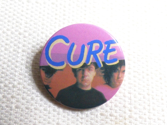 Vintage 80s The Cure Pin / Button / Pin