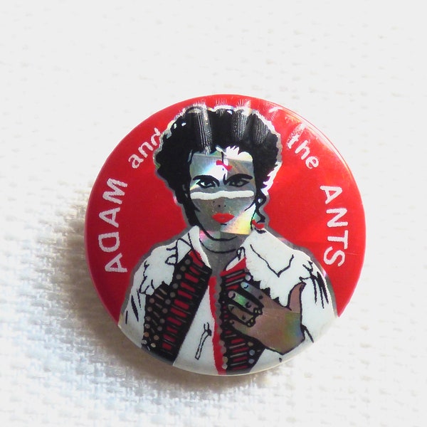 Vintage jaren '80 Adam Ant - Adam en de mieren - Prismastijl - Pin / Knop / Badge