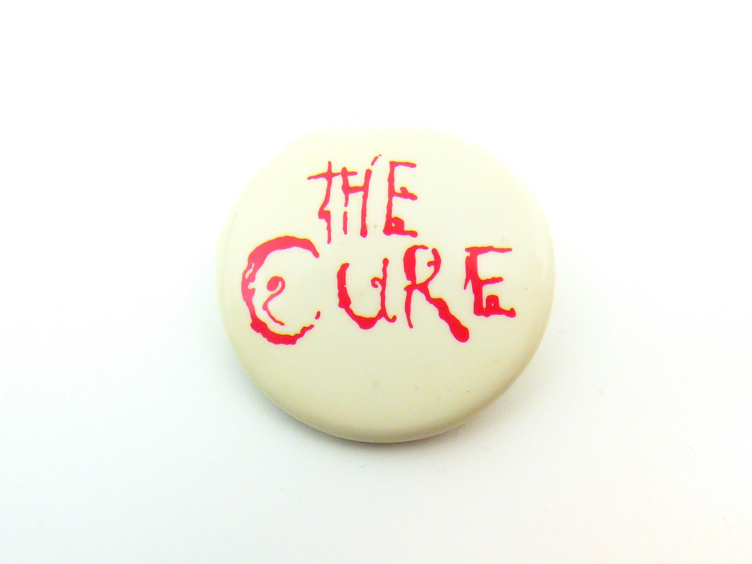 Vintage 80s The Cure The Head On The Door Album Era 1985 Pin Button Badge