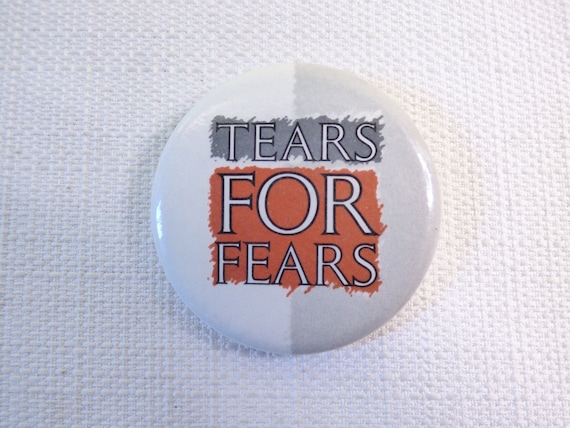 Vintage 80s Tears for Fears Logo - Pin / Button / Bad… - Gem