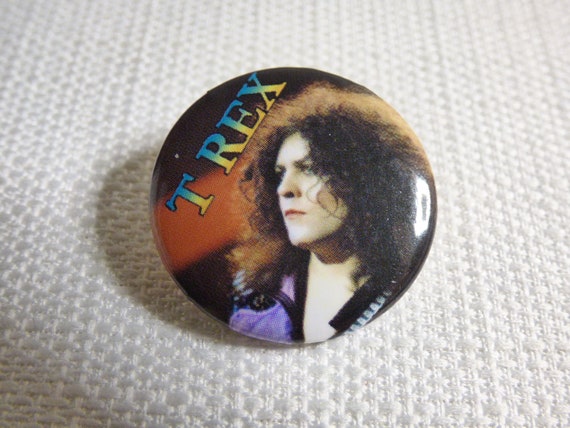 Vintage 90s Marc Bolan - T. Rex - Pin / Button / B