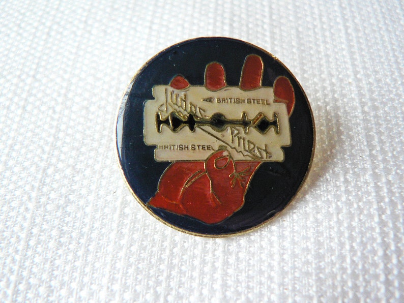 Judas Priest Pin Badge British Steel