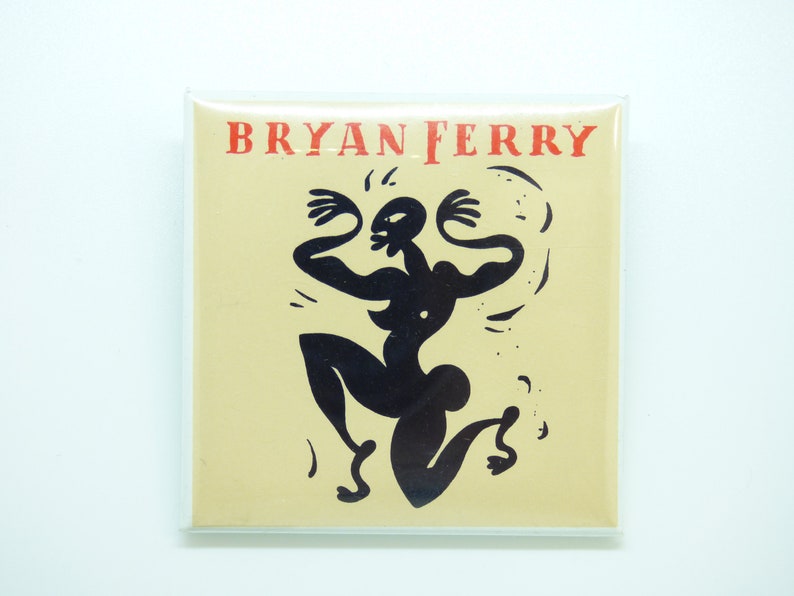 Vintage 80s Bryan Ferry Limbo Single / Bête Noire Album 1987 Pin / Button / Badge image 1