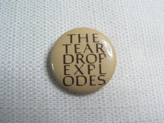 Vintage Early 80s The Teardrop Explodes Pin / But… - image 1