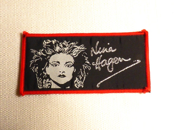 Vintage 80s Nina Hagen - Sew On Patch - image 1