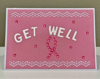 Breast Cancer survivor, strength in adversity, card, 5 x 7,  fancy, folded, blank inside, white card stock, white envelope