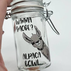 Alpaca Stash Jar, Airtight Smell Proof Weed Jar - Odor Proof Weed Jar - 420 stash jars - Airtight container for storing herb - Smell proof