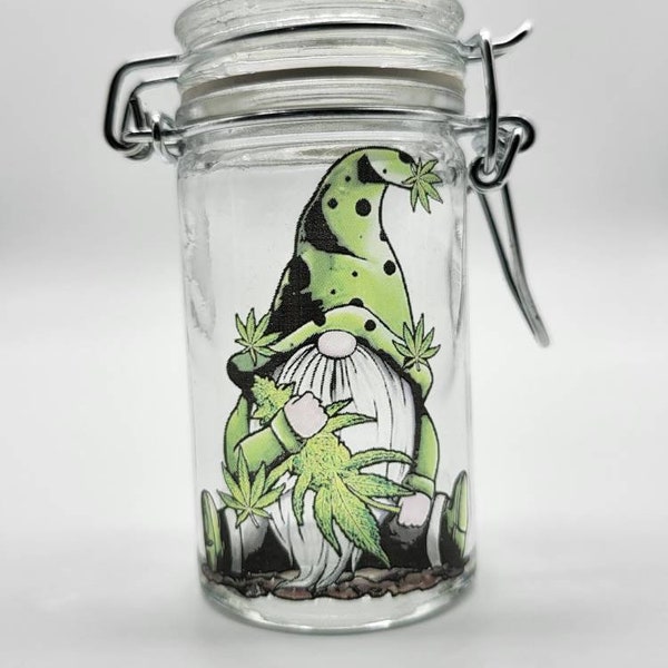 Stoner Gnome Stash Jar – Smell Proof Weed Jar