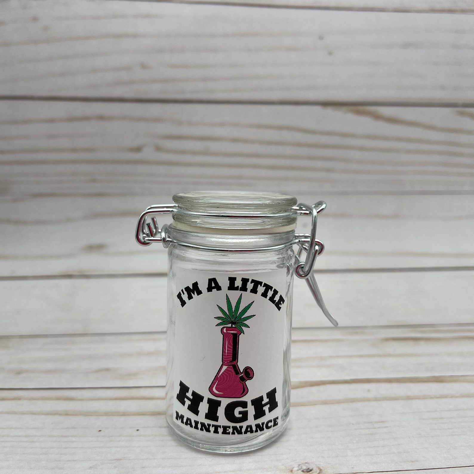 Smell proof weed jars medical marijuana personal glass stash Etsy