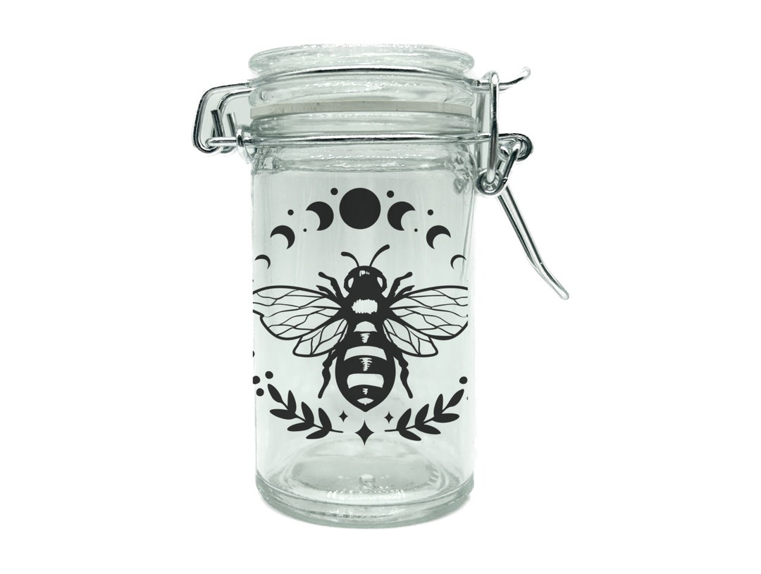 Jars Smell Proof and Airtight Jars Mushroom Jars Herb Etsy