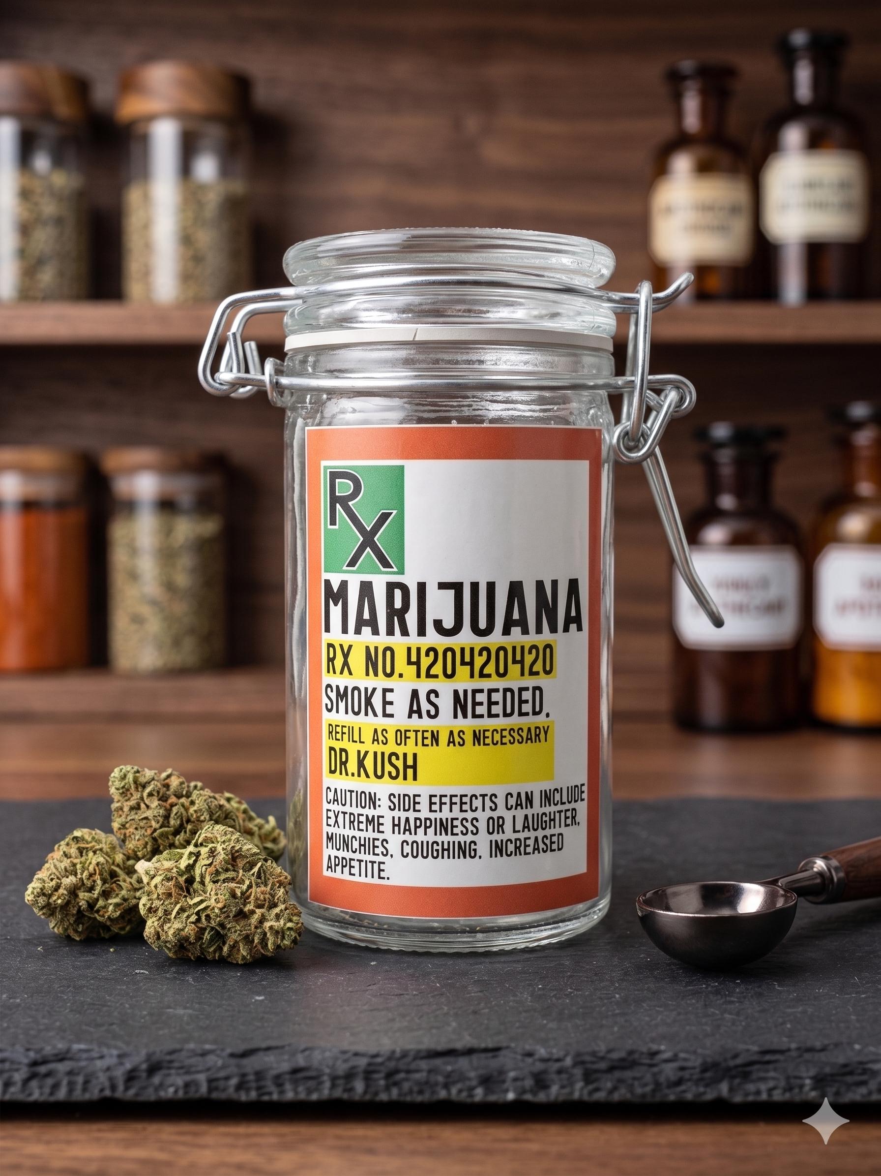 Prescription Pill Bottle Stash Jar – Odor Proof Weed Jar - 420