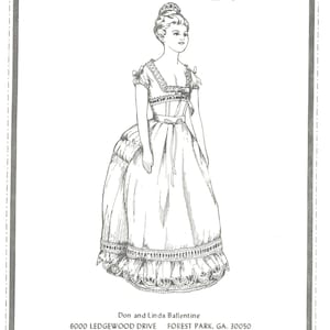 16&quot; Victorian Lady Doll chemise, corset, pantalettes, half crinoline, socks, shoes  Antique vintage look sewing pattern uncut 9006