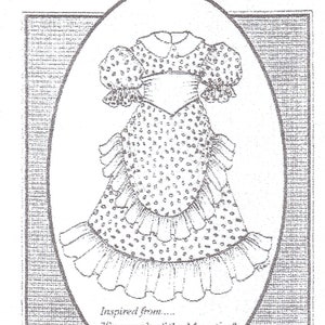 Ball joint fashion  doll Dress sewing PATTERN 15&#39; to 16&quot; MSD BJD #221