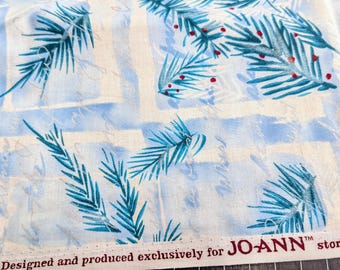 3 yards Christmas Holiday Winter cotton fabric yard plus