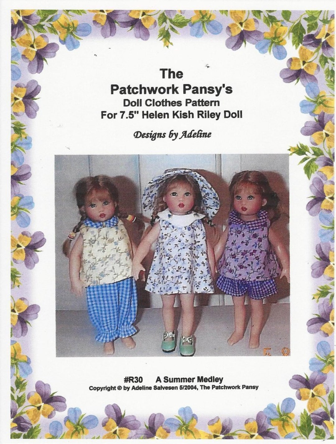 Short Pant Sets Dress Hat Pattern Fitd 7.5