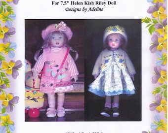 Felt dress hat PATTERN Fits 7.5" 8" Kish Riley sm. little darling dolls