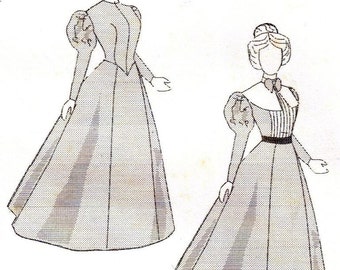 Alice's Pattern fits 15 1/2 ~ 16" fashion doll 2 victorian dress
