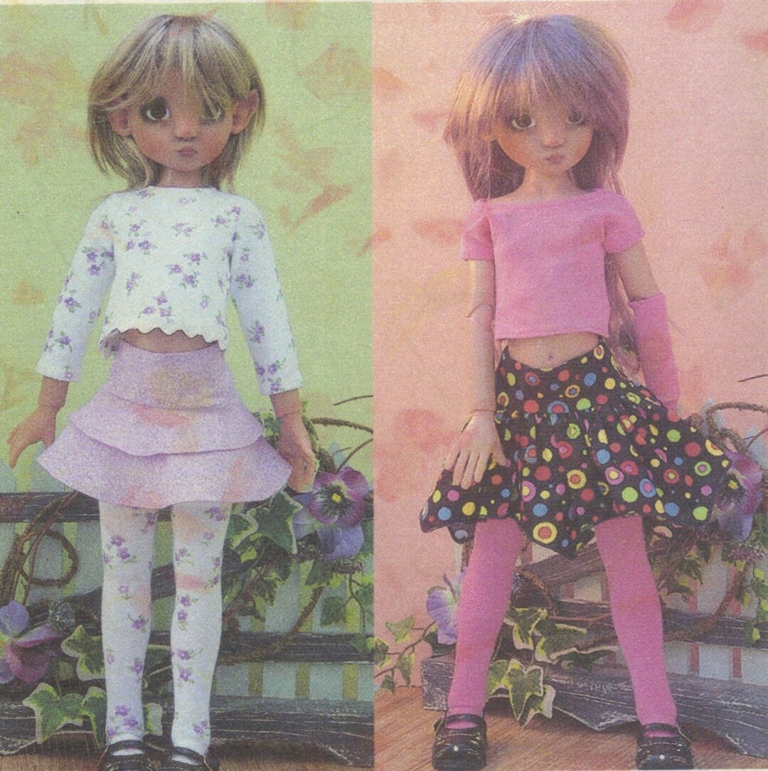 Ball Joint Doll Clothes Sewing Pattern Fits 18 Kaye Wiggs Msd BJD Skirt