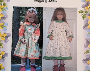 Dress hat purse Sewing PATTERN  27" to 32" Himstedt Doll