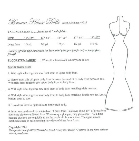 dress forms for fashion dolls Liberty Jane Dress Form Bundle Set 13-18 inch Doll Clothes Pattern
