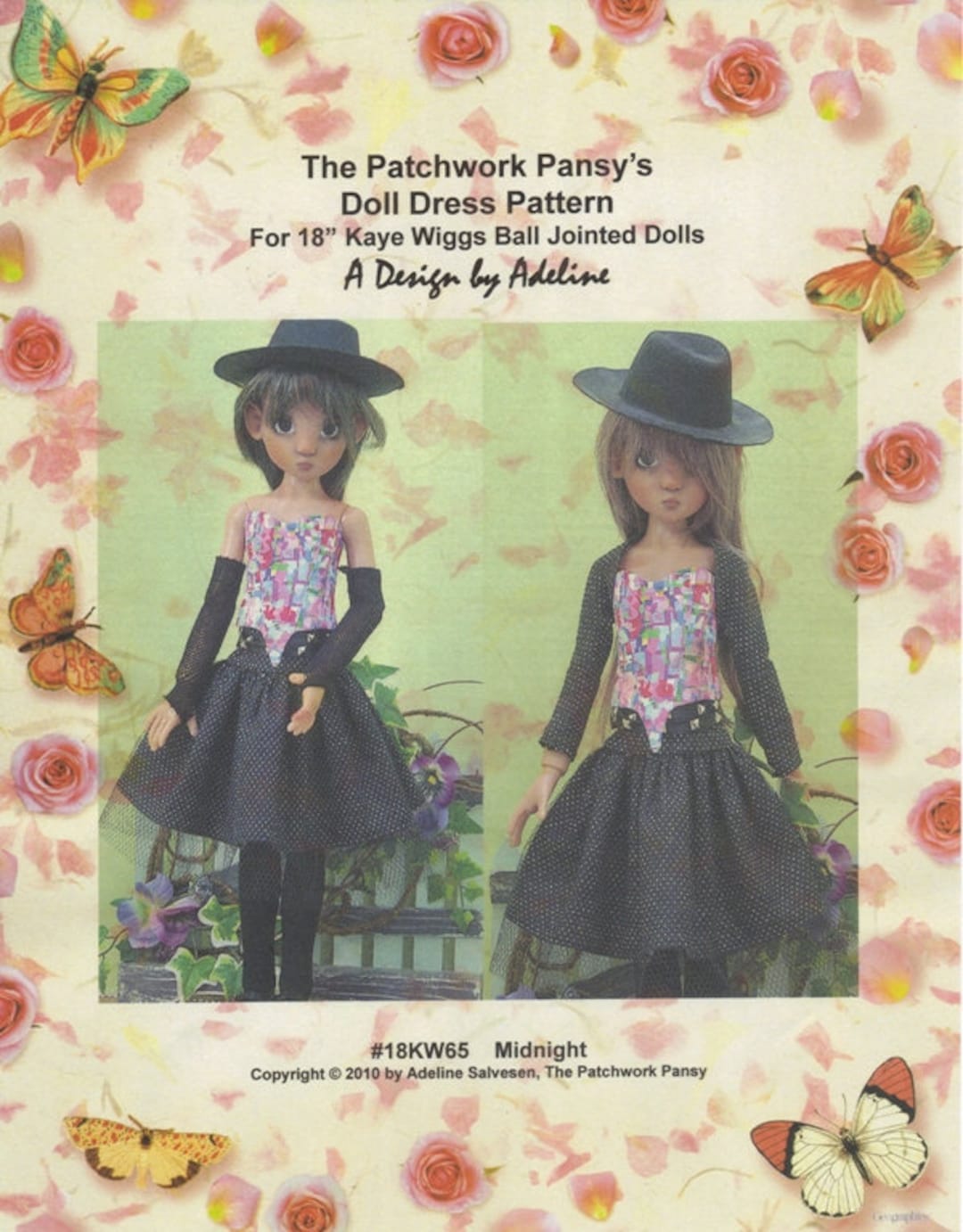 Ball Joint Doll Clothes Sewing Pattern Fits 18 Kaye Wiggs Msd BJD Skirt