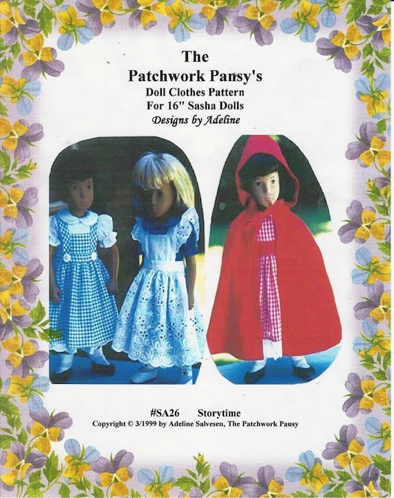 sasha dolls clothing and patterns
