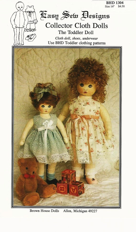 16 Toddler Cloth Fabric Rag Doll Dress Shoes Etsy