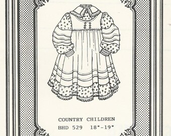 Doll dress sewing Pattern U PICK the SIZE you want