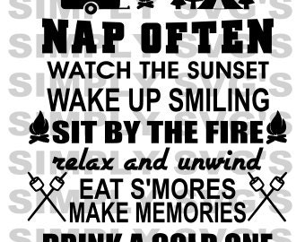 Download Camp rules svg | Etsy