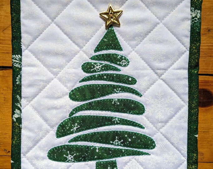 Christmas Tree Quilted Wall Hanging Etsy