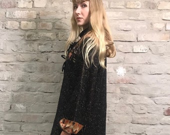 Vintage 70s Sparkle Long Cardigan