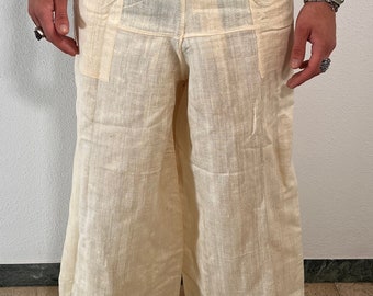 Vintage MENS Deadstock Raw Silk Pants