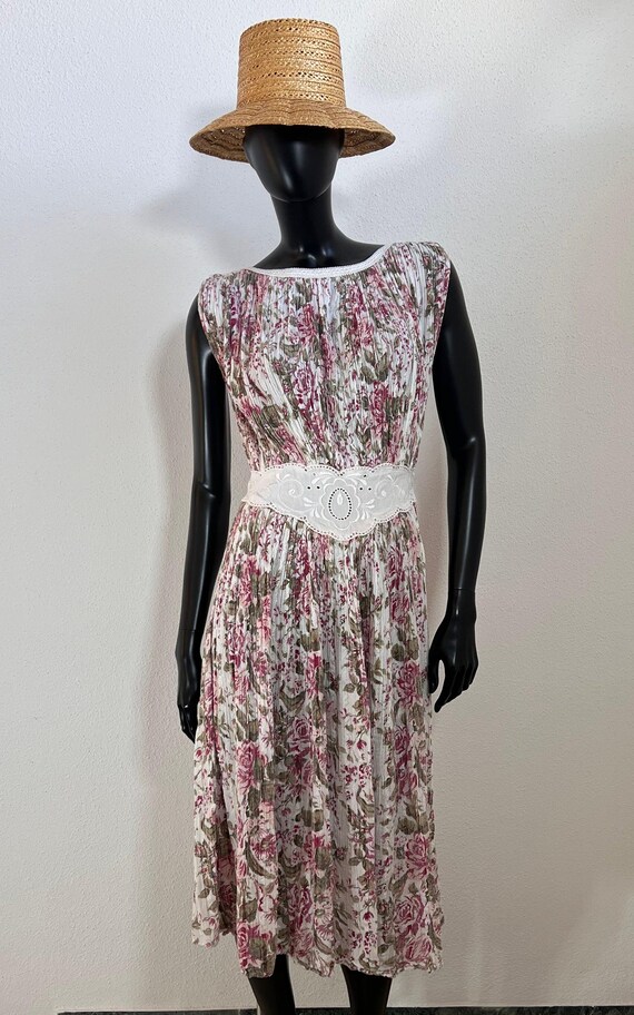 drop waist gauze dress HELENA COTTON GAUZE DRESS main image 1