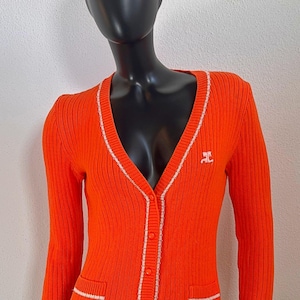 Courreges Cardigan - Etsy Courreges Cardigan - Etsy