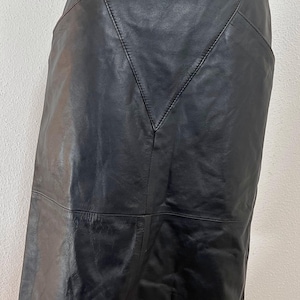 Vintage 80s Leather Skirt