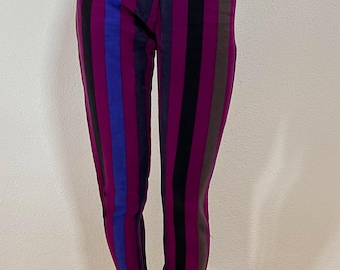Vintage 90s Versace Striped Velour Pants